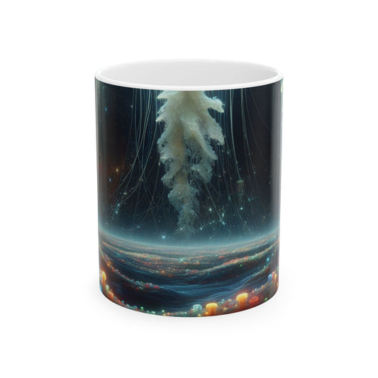 Jellyfish Dreamscape - Tasse en céramique Alien 11 oz