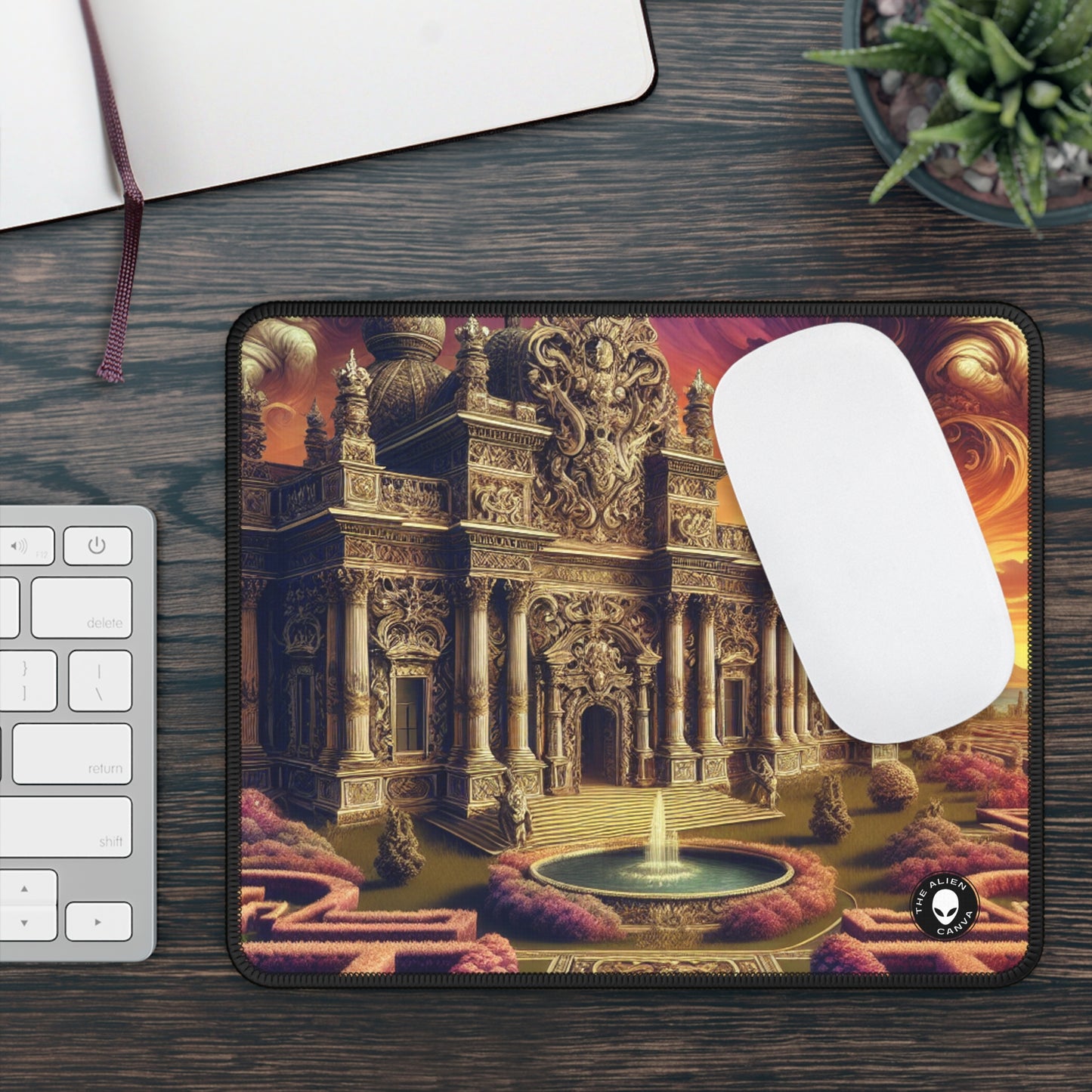 "Whimsy and Mystery: The Enchanted Masquerade in Baroque Splendor" - The Alien Gaming Mouse Pad Baroque