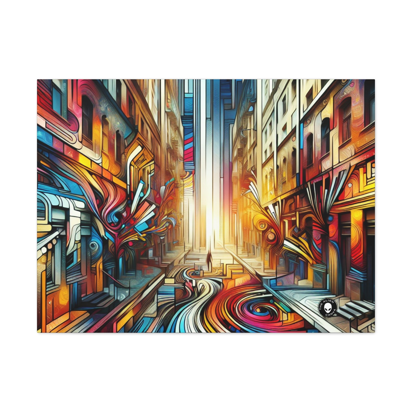 "Écosystème urbain : une fusion de graffitis" - The Alien Canva Graffiti Art