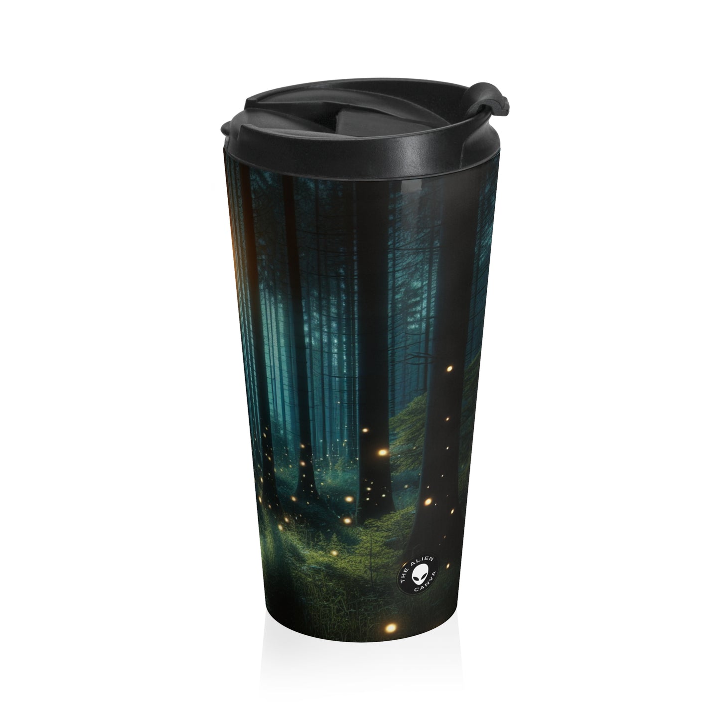 « Enchanted Night » – La tasse de voyage en acier inoxydable Alien