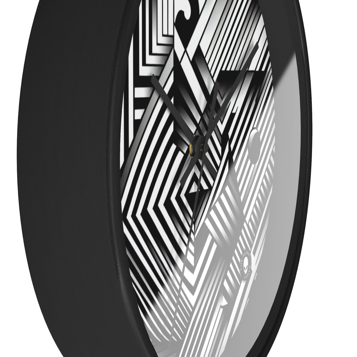 "Swirling Kaleidoscope: A Bold Op Art Vortex" - The Alien Wall Clock Optical Art (Op Art)