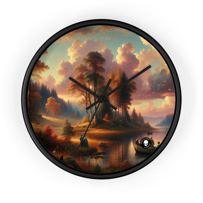 "Whispers of Love in the Enchanted Forest" - The Alien Wall Clock Romanticism