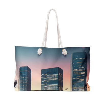 "Urban Zoology: A Surreal Cityscape" - The Alien Weekender Bag