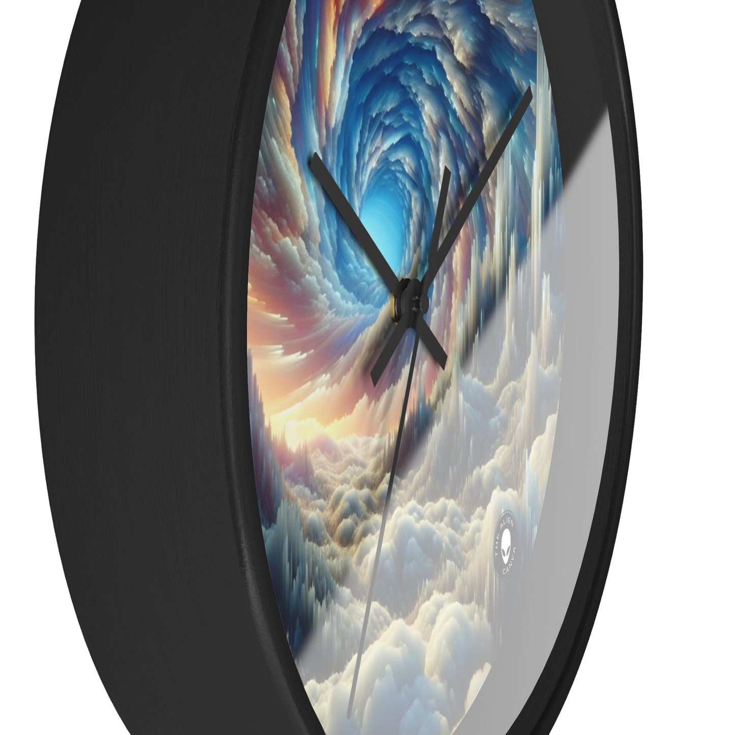 Crystal Peaks and Colorful Skies - The Alien Wall Clock