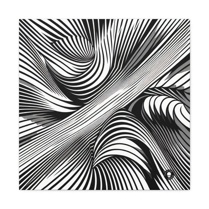 "Motion Embodied: Exploring Dynamic Illusion through Op Art" - The Alien Canva Op Art