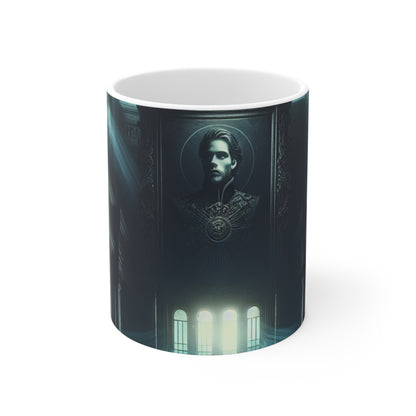 "Moonlight Shadow: A Gothic Portrait" - La tasse en céramique Alien 11oz style art gothique