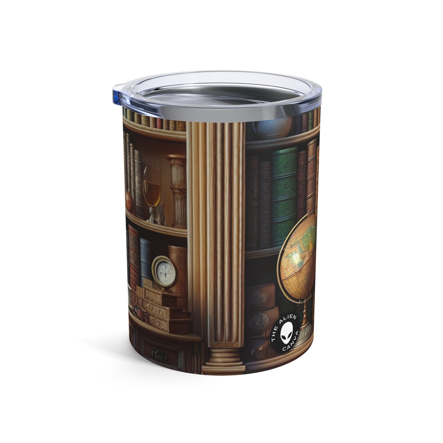 "Revealed Wonders: A Trompe-l'oeil Journey to an Underwater Oasis" - The Alien Tumbler 10oz Trompe-l'oeil