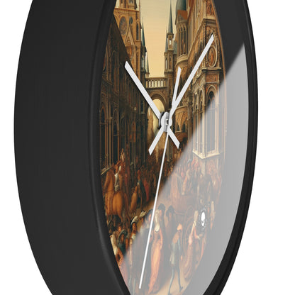 "Unidad en la opulencia: un banquete renacentista de naciones" - The Alien Wall Clock Renaissance