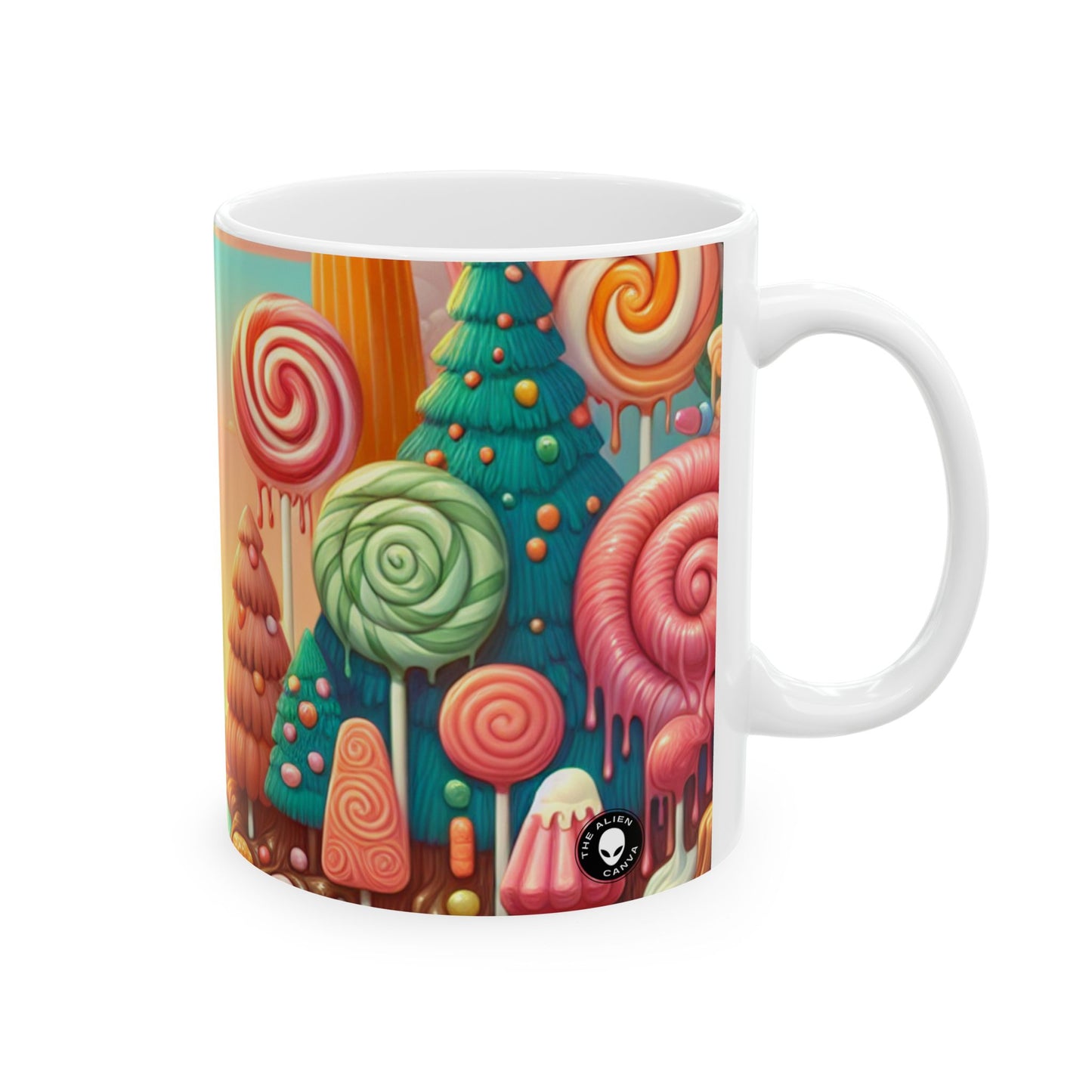 Taza de cerámica alienígena de 11 oz "Sugar Rush Forest"