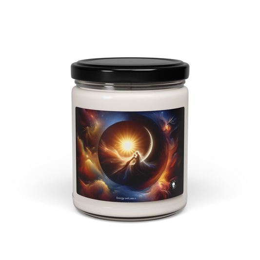 "Celestial Embrace: The Fusion of Sun and Moon" - The Alien Scented Soy Candle 9oz