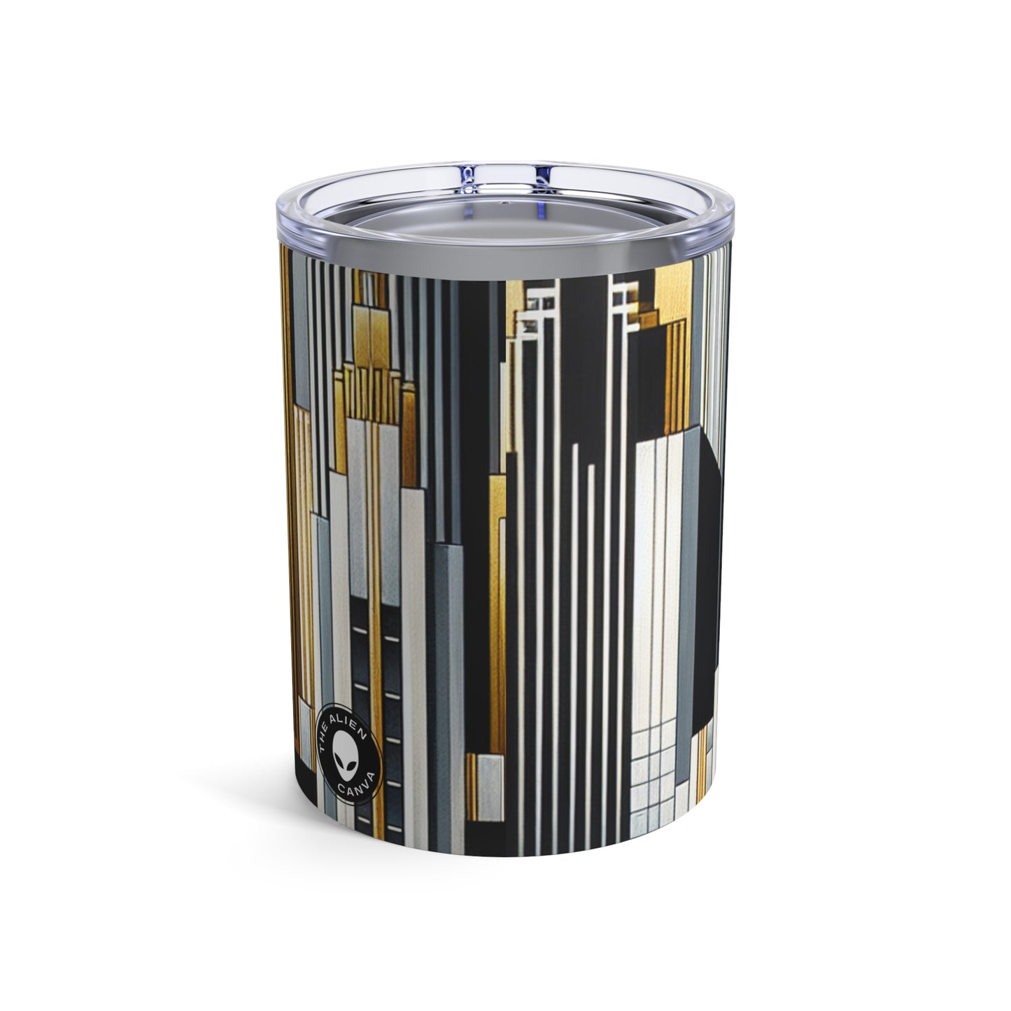 "Artistic Deco Dreamscape" - The Alien Tumbler 10oz Art Deco