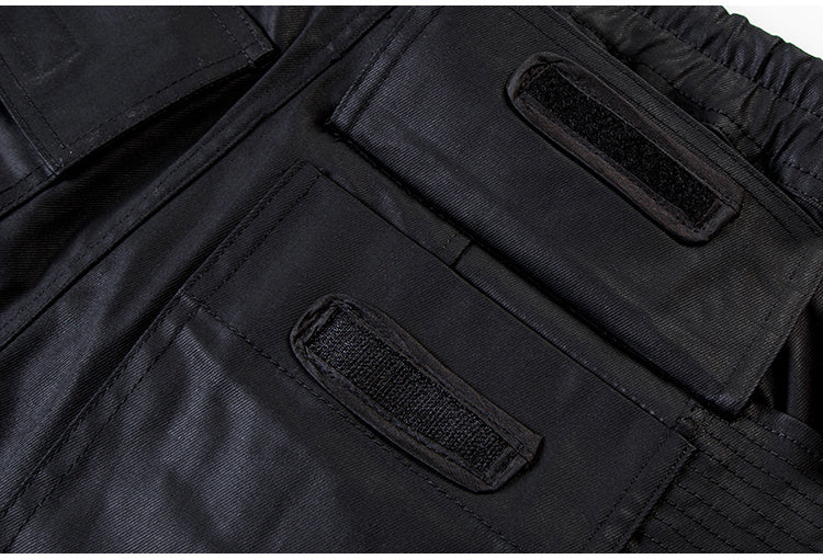 Pantalones de trabajo de doble bucle recubiertos de cera High Street Dark Brush