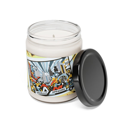 "Constructive City: A Vibrant Celebration of Urban Progress" - The Alien Scented Soy Candle 9oz Constructivism