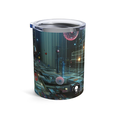 "Oasis enchantée : une expérience de jardin en réalité virtuelle" - The Alien Tumbler 10oz Art de réalité virtuelle