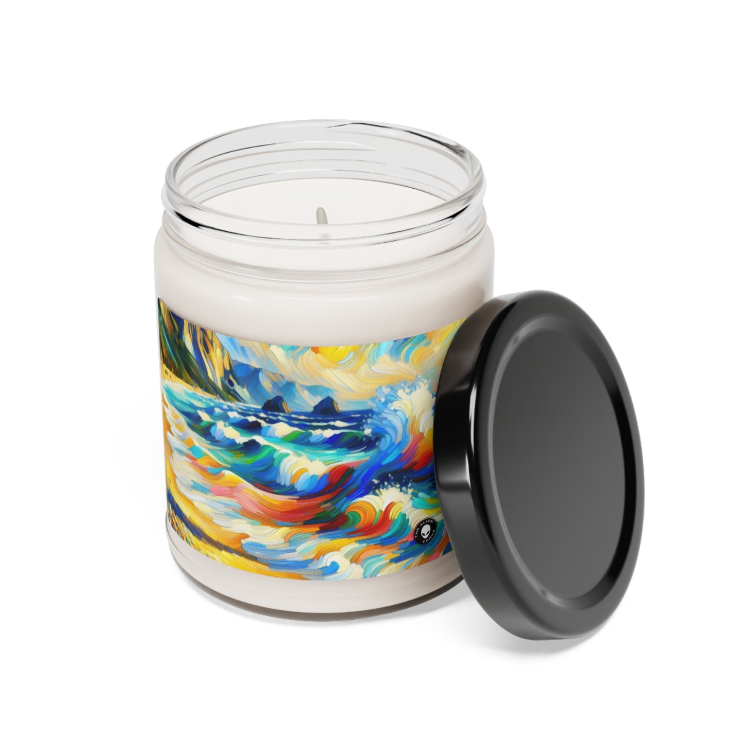 "The Fauvist Shore" - La bougie de soja parfumée Alien 9oz Fauvisme