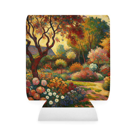 "Fauvist Garden Oasis" - The Alien Can Cooler Sleeve Fauvism Style
