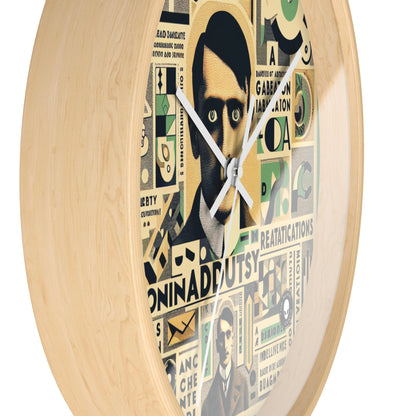 "Cacophony of Mundane Madness: A Dadaist Collage" - The Alien Wall Clock Dadaism