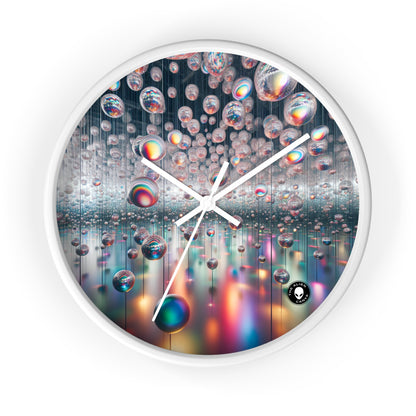 "Ephemeral Embrace: A Timeless Installation" - The Alien Wall Clock Installation Art