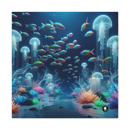 "Neon Dreams: The Underwater Wonderland" - The Alien Canva