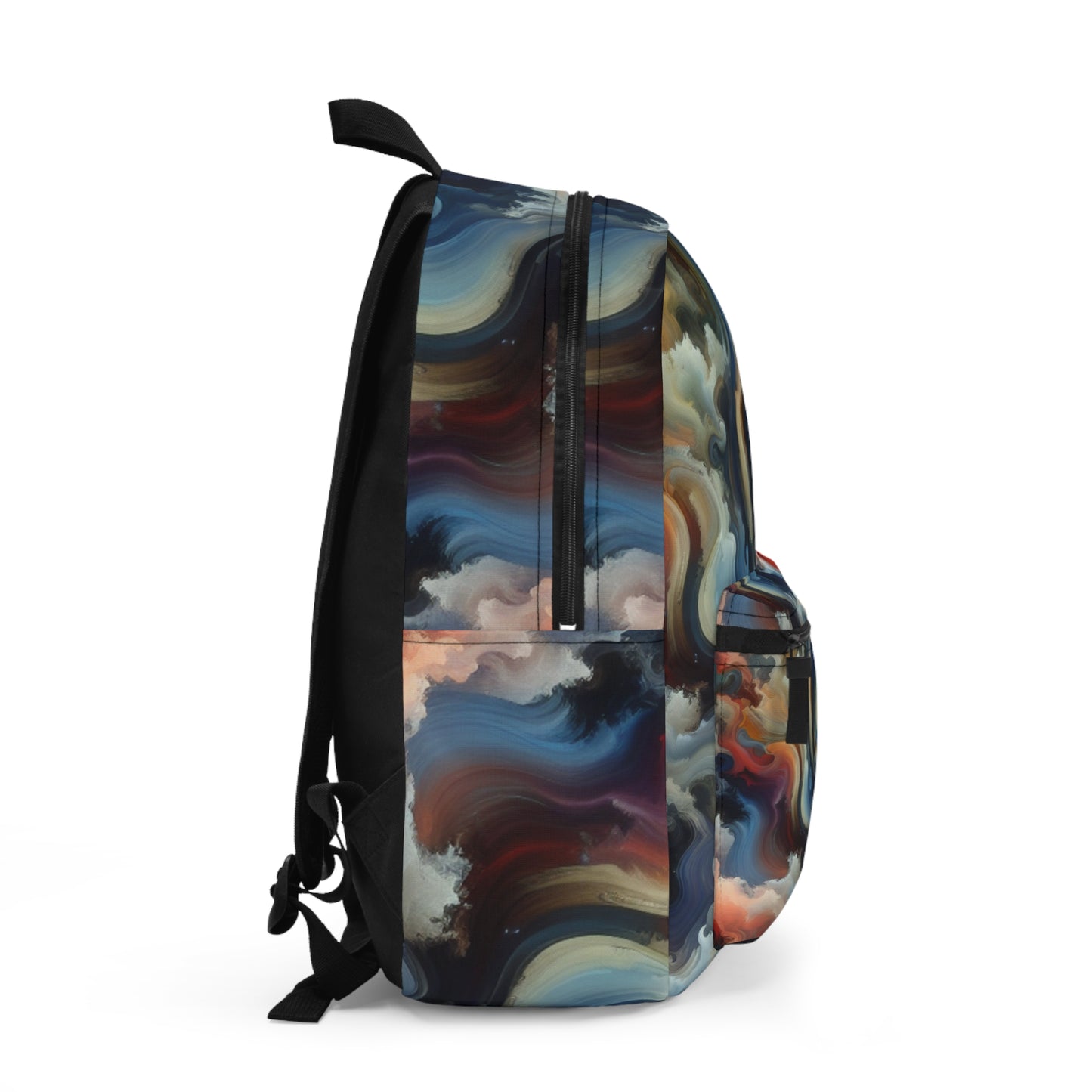 "Chaotic Balance: A Universe of Color" - The Alien Backpack Abstract Art Style