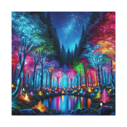 "Crystal Glow: The Enchanted Forest" - The Alien Canva