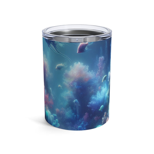 "Coral Fantasia: un deleite submarino de ensueño" - Vaso Alien de 10 oz