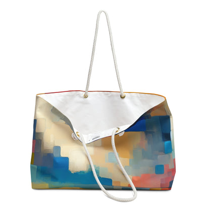 "Sunset Serenity: pintura de campo en colores pastel suaves" - The Alien Weekender Bag Color Field Painting