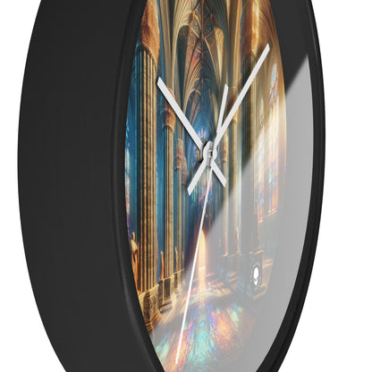 Shadows of the Gothic Cathedral - The Alien Wall Clock Gothic Art