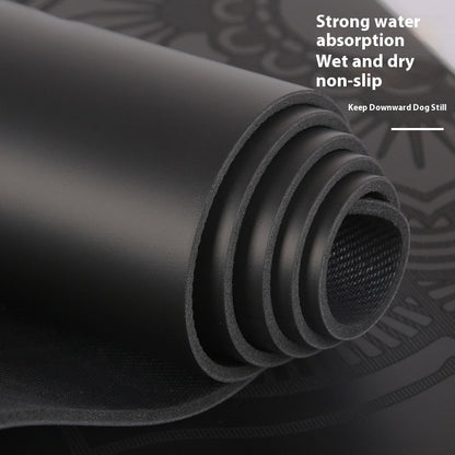 Natural Rubber Yoga Mat Widened Non-slip