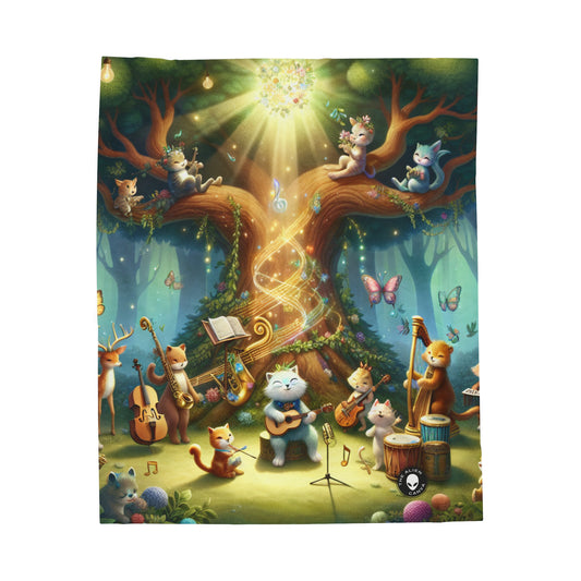 "Enchanted Forest Jam" - The Alien Velveteen Plush Blanket