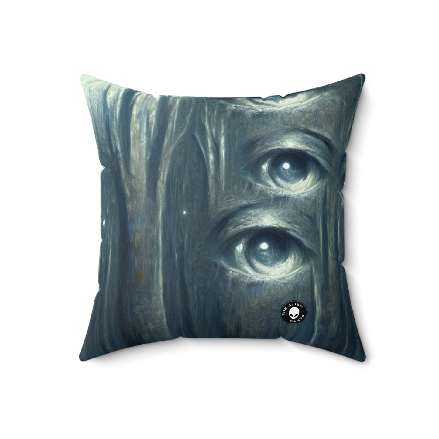 "The Watching Woods"- The Alien Spun Polyester Square Pillow