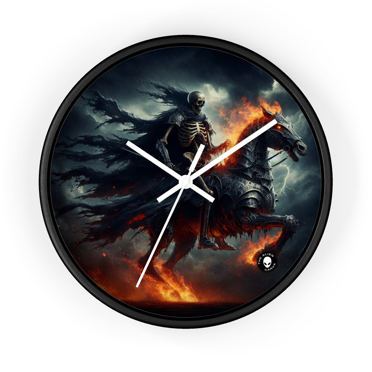 "Cavalry of the Night". - The Alien Wall Clock Gothic Art