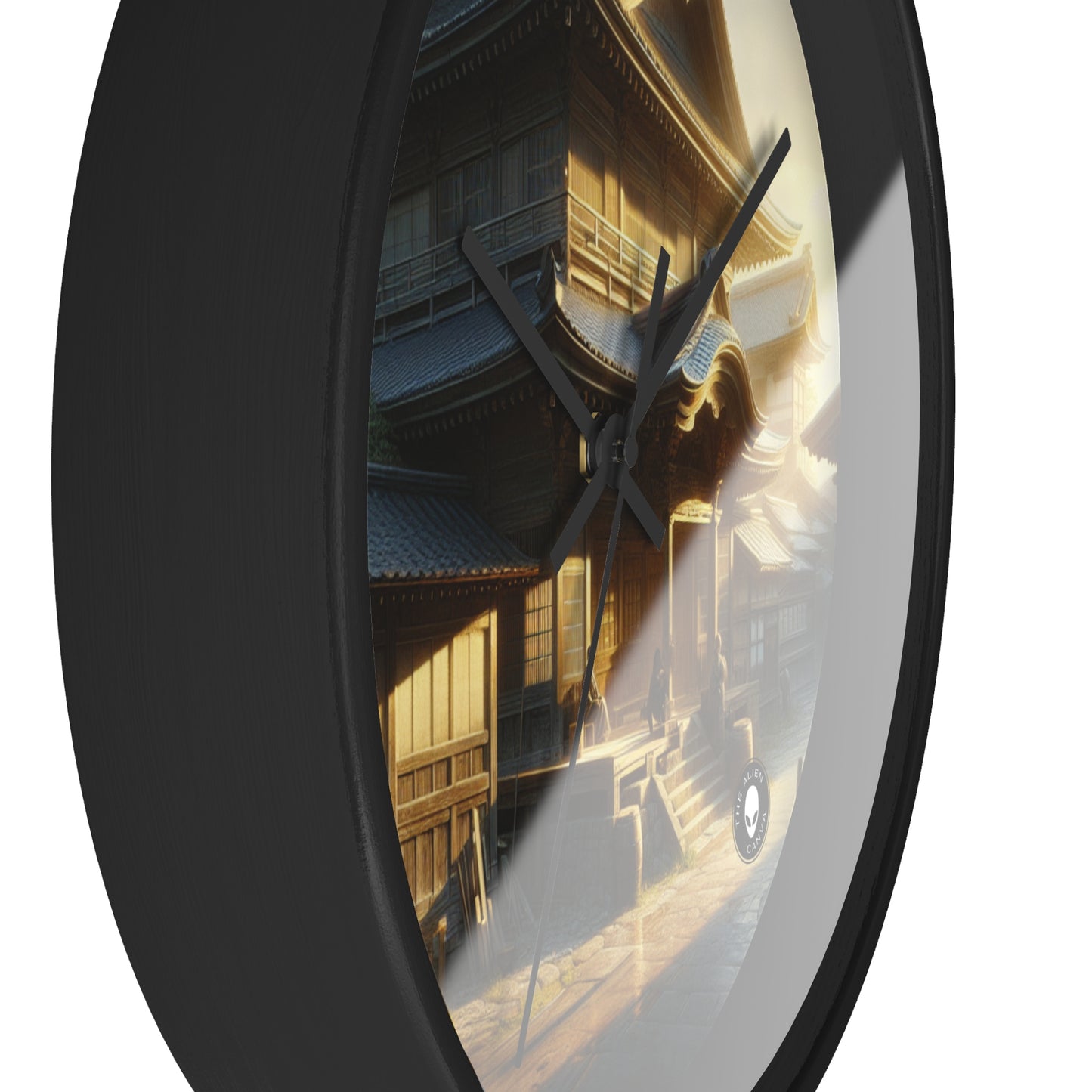 "Golden Hour Bliss: Photographic Realism Landscape" - The Alien Wall Clock Photographic Realism