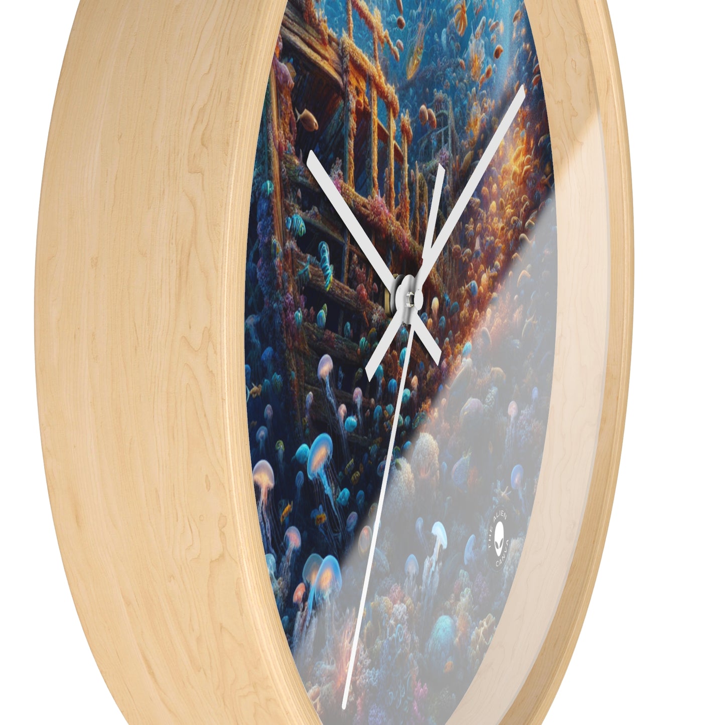 "Enigmatic Underwater World" - The Alien Wall Clock