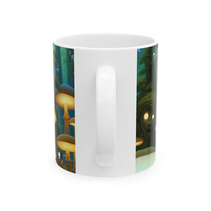 "Bosque Encantado" - La Taza de Cerámica Alien 11oz