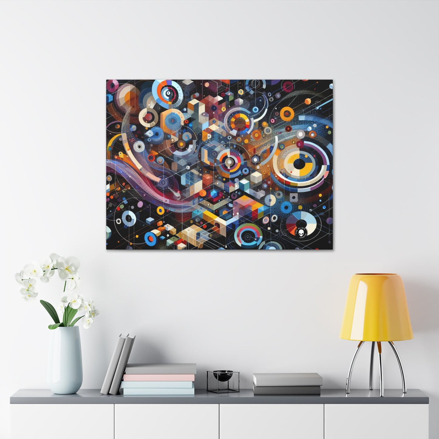 "A Geometric Moment In Time" - The Alien Canva Digital Art