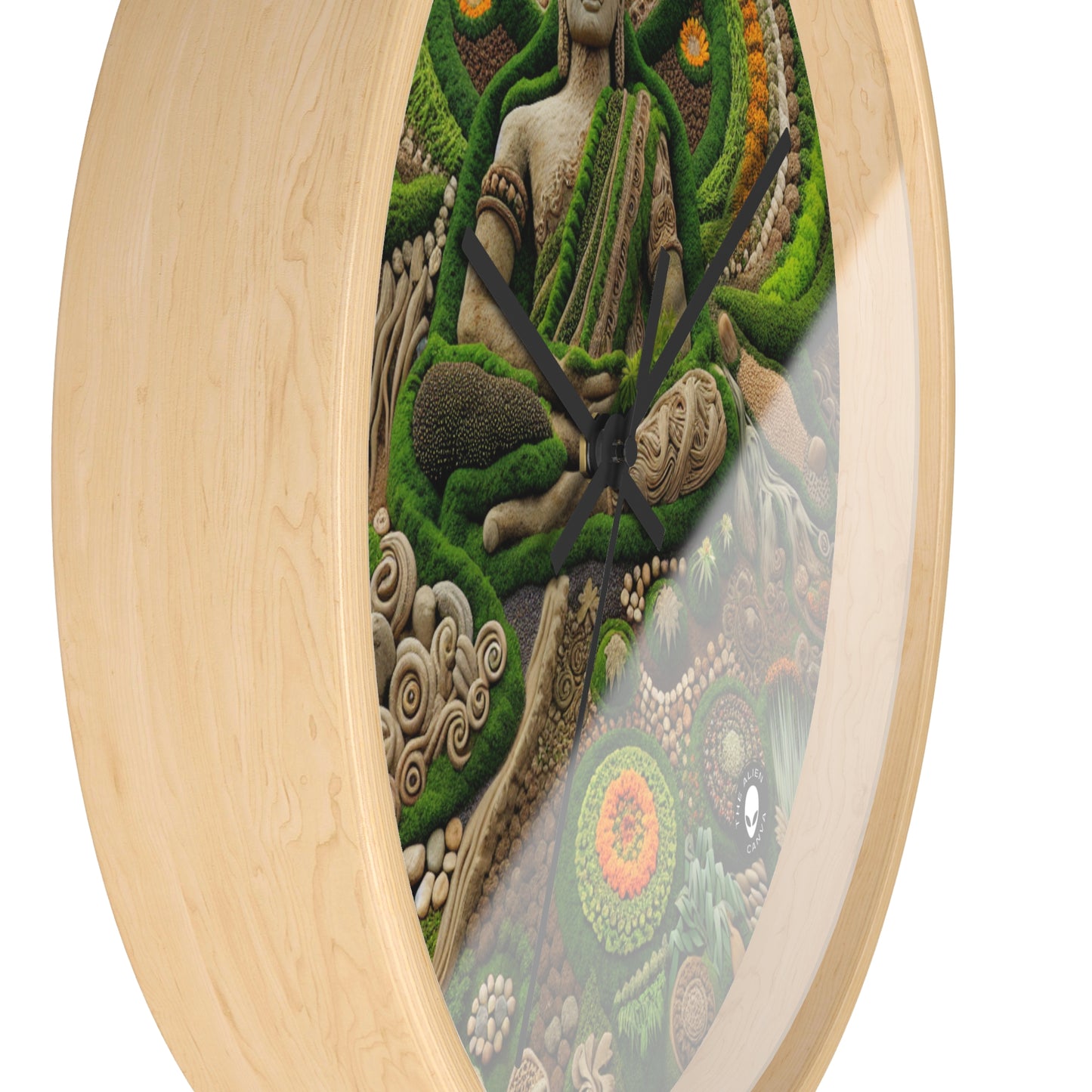 "Forest Mandala: Una armonía de la naturaleza" - El reloj de pared alienígena Earth Art