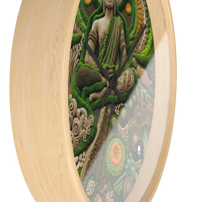 "Forest Mandala: Una armonía de la naturaleza" - El reloj de pared alienígena Earth Art