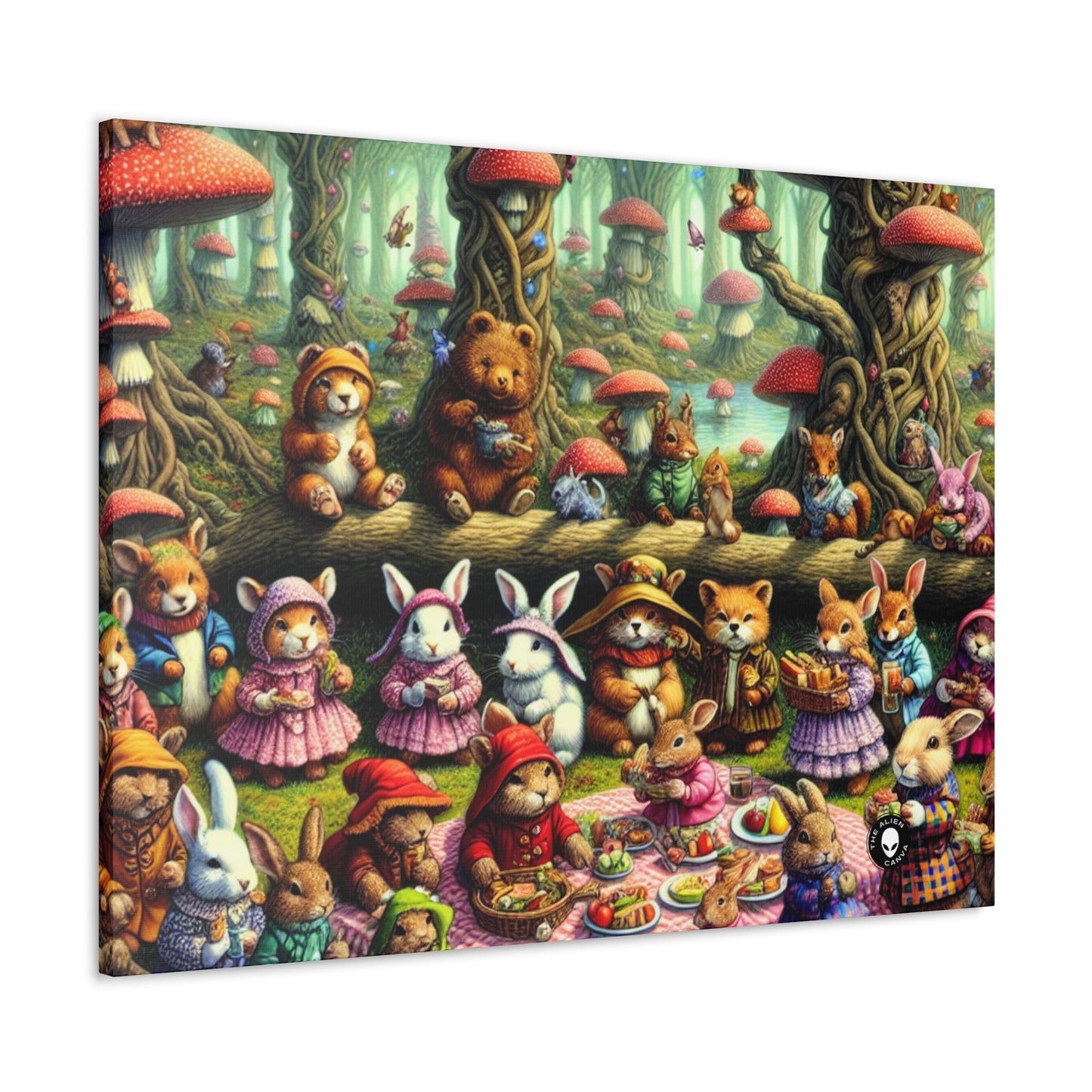 "Fantastical Forest Picnic: Animal Fashion Show" - The Alien Canva