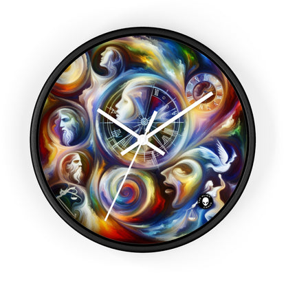 "Time's Dichotomy: Blooms and Wilt" - The Alien Wall Clock Symbolism