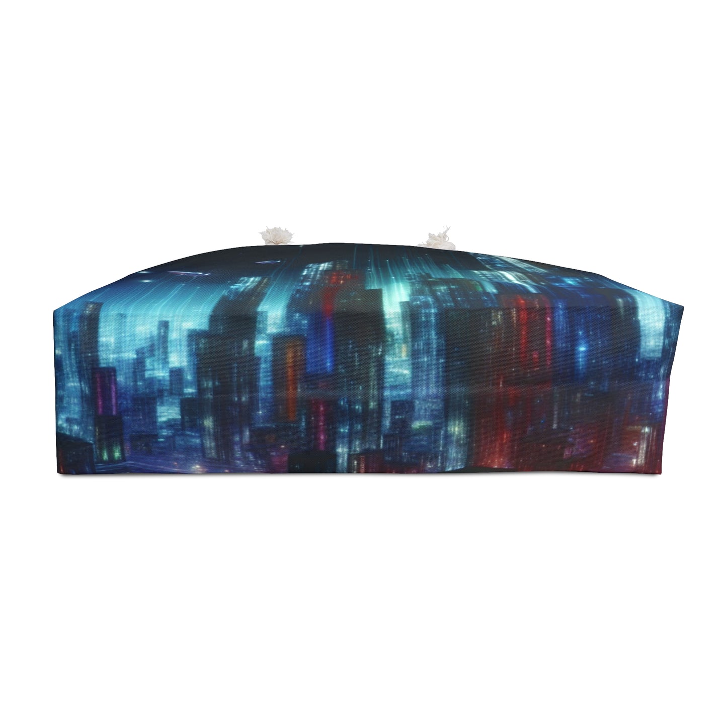 "Neon Skyline: A Futuristic Cityscape" - The Alien Weekender Bag