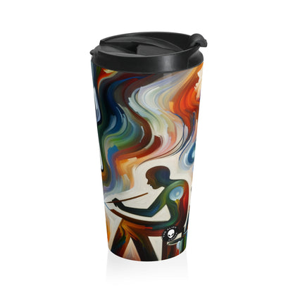 "Stirrings of the Soul" - The Alien Stainless Steel Travel Mug Expressionism