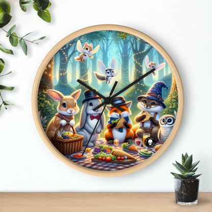 "Hats Off in the Enchanted Forest" - The Alien Wall Clock