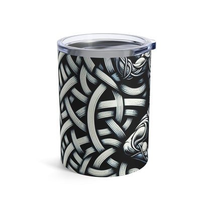 "Celtic Knight: Espada y escudo en nudos antiguos" - The Alien Tumbler 10oz Celtic Art Style