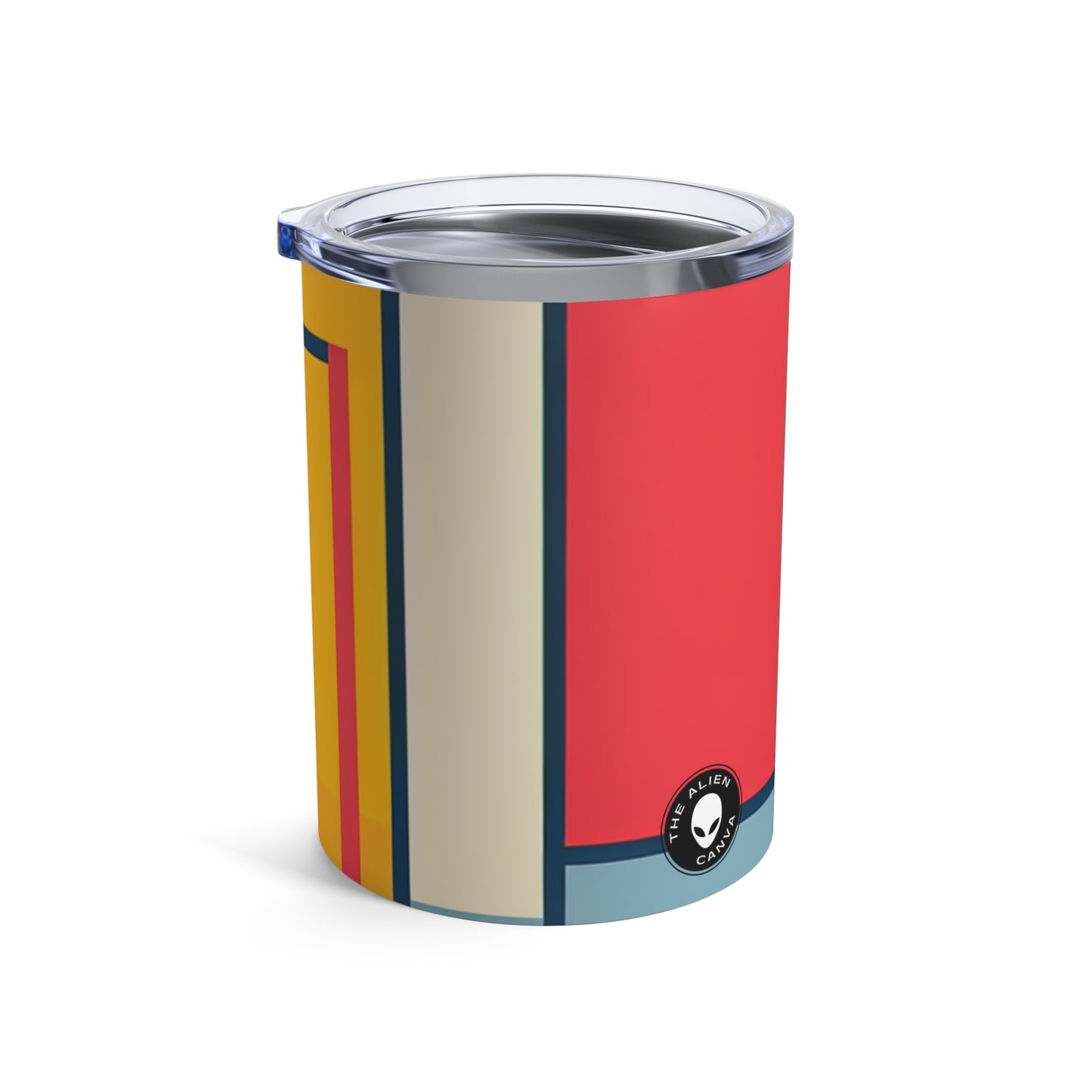 "De Stijl Grid : Une composition de couleurs minimaliste" - The Alien Tumbler 10oz De Stijl