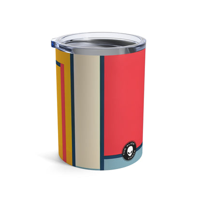 "De Stijl Grid : Une composition de couleurs minimaliste" - The Alien Tumbler 10oz De Stijl