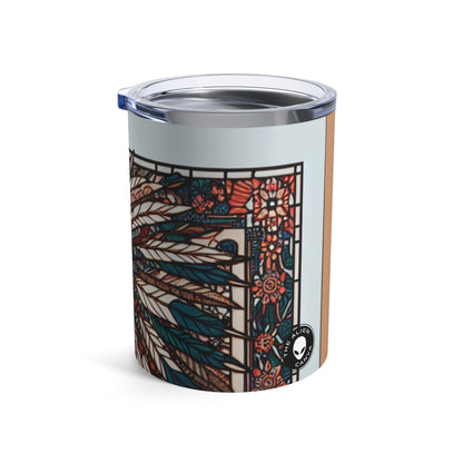 "Resilience Unveiled: A Postcolonial Celebration" - The Alien Tumbler 10oz Postcolonial Art