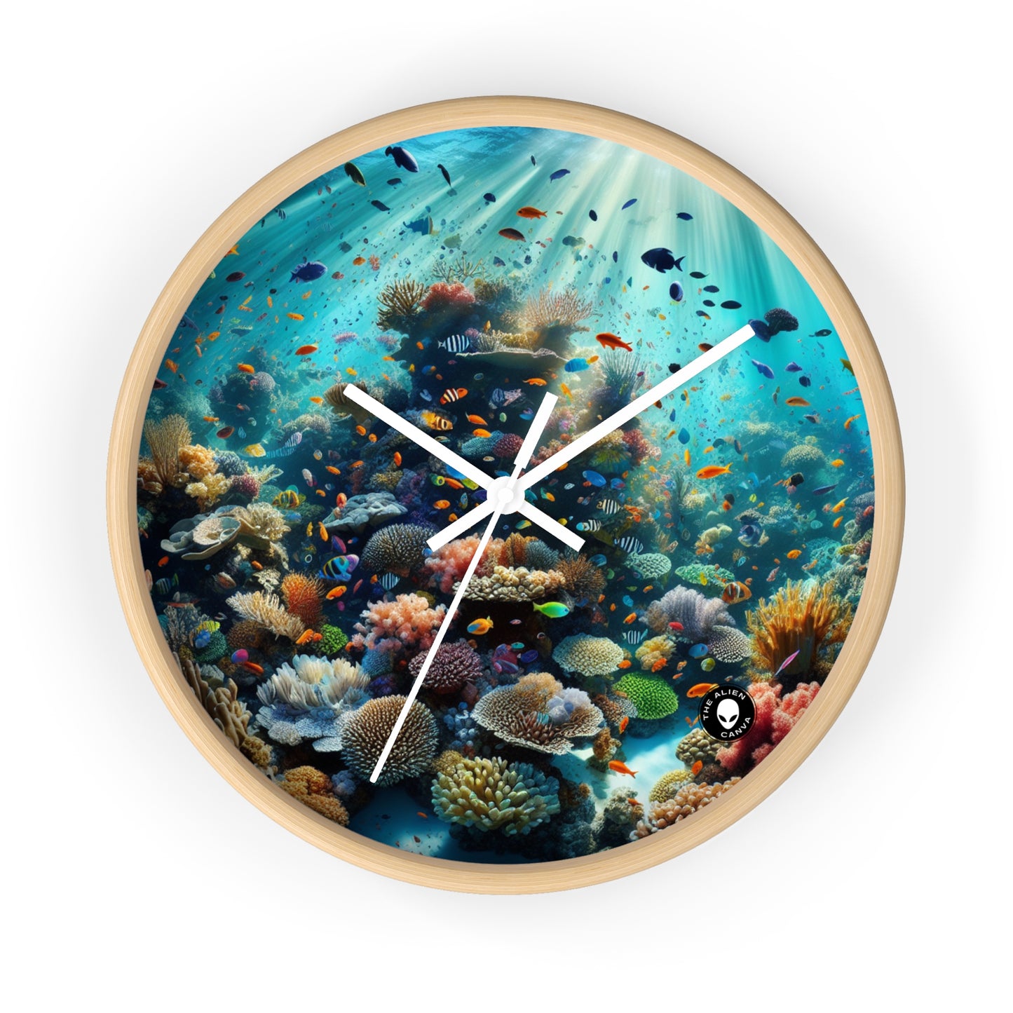 "Underwater Paradise: The Jewel of the Sea" - The Alien Wall Clock