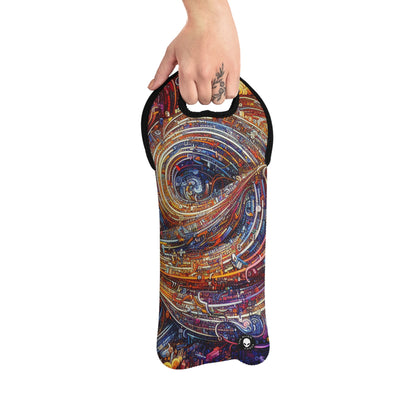 'Cyber ​​Journeys' - The Alien Wine Tote Bag Arte digital