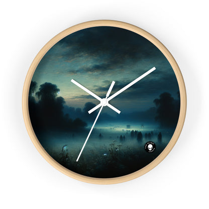 "Misty Twilight: Un viaje tonalista hacia la serenidad silenciosa" - The Alien Wall Clock Tonalism